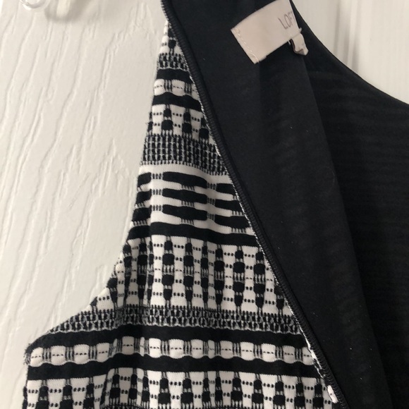 LOFT black and white tank top dress EUC - Picture 6 of 8
